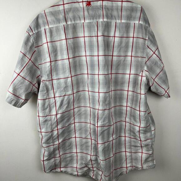 Marithe Francois Girbaud Shirt Mens XL VTG Plaid Gray Button y2k - Picture 2 of 4